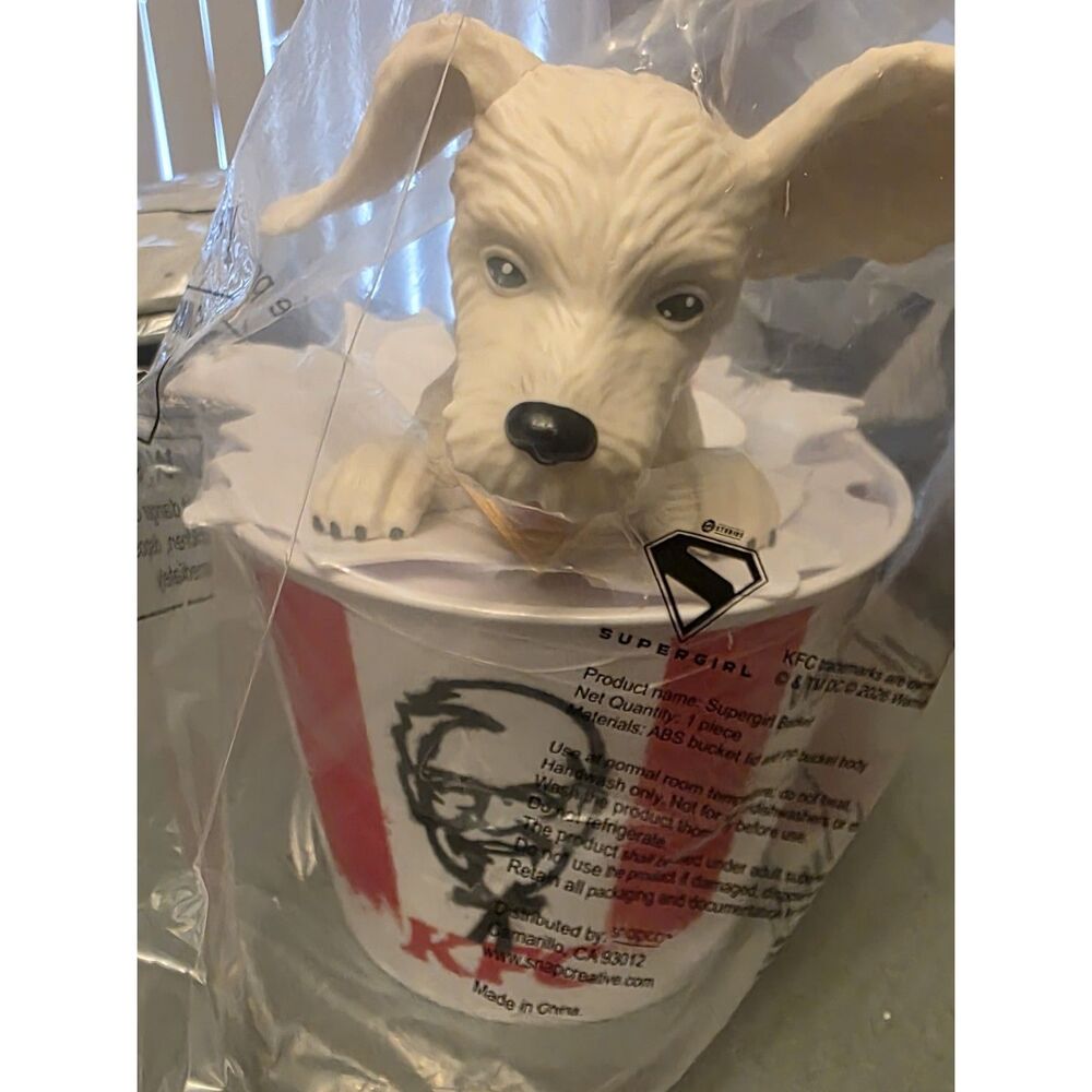 Limited Edition DC Supergirl x KFC Krypto Popcorn Bucket NIP Brand New